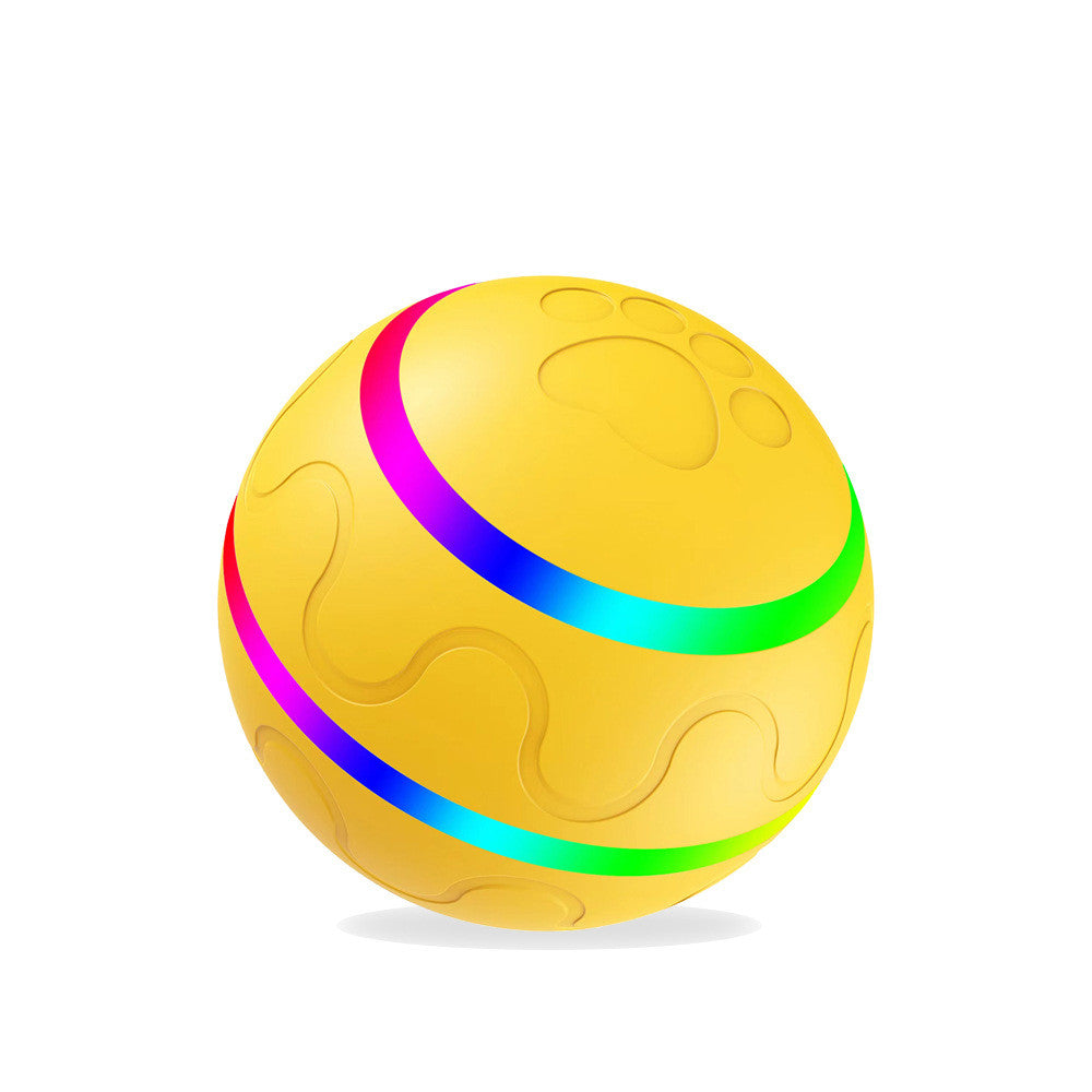 Balle interactif pour chat et chien Jaune