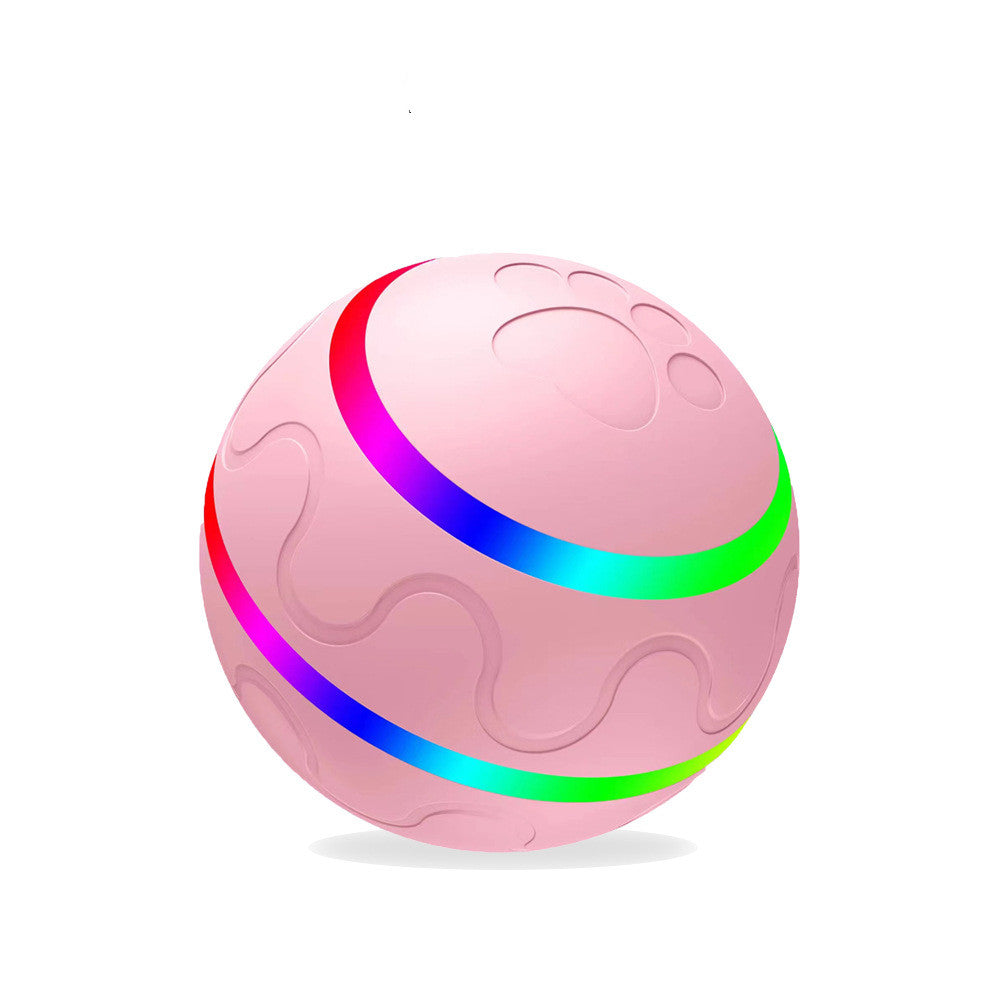 Balle interactif pour chat et chien Rose