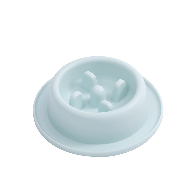 Gamelle anti glouton chat  et chien Bleu