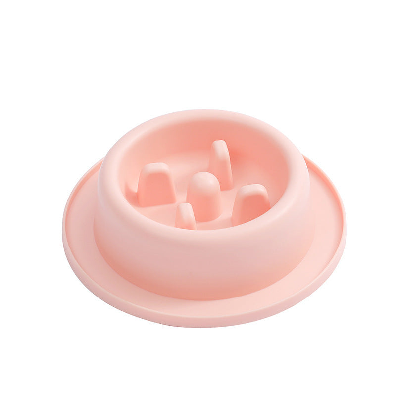 Gamelle anti glouton chat  et chien Rose