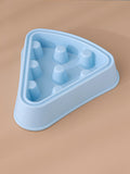 Gamelle anti glouton forme de pizza chat et chien Bleu