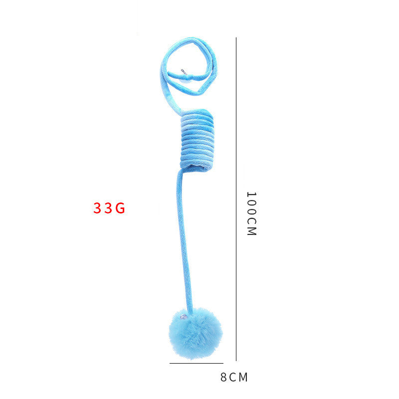 Jouet chat interactif canne à pêche , balle , autonomie  Bleu