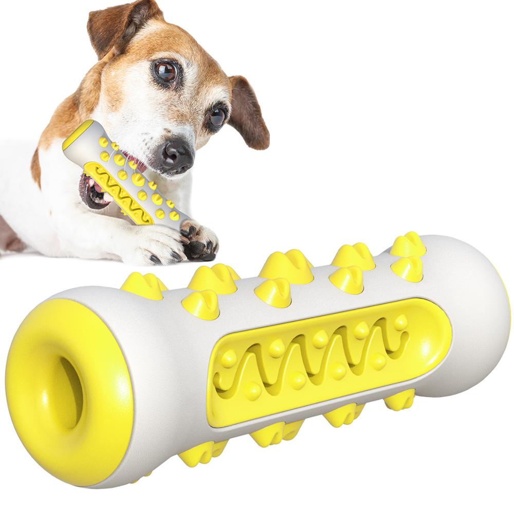 Jouet de mastication pour chien , jouet pour dent en bonne santé Jaune