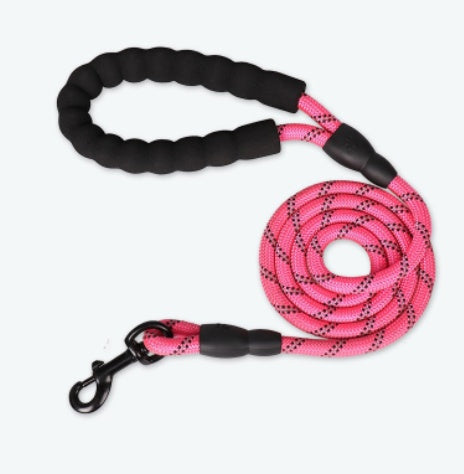 Laisse pour chiens robuste rose