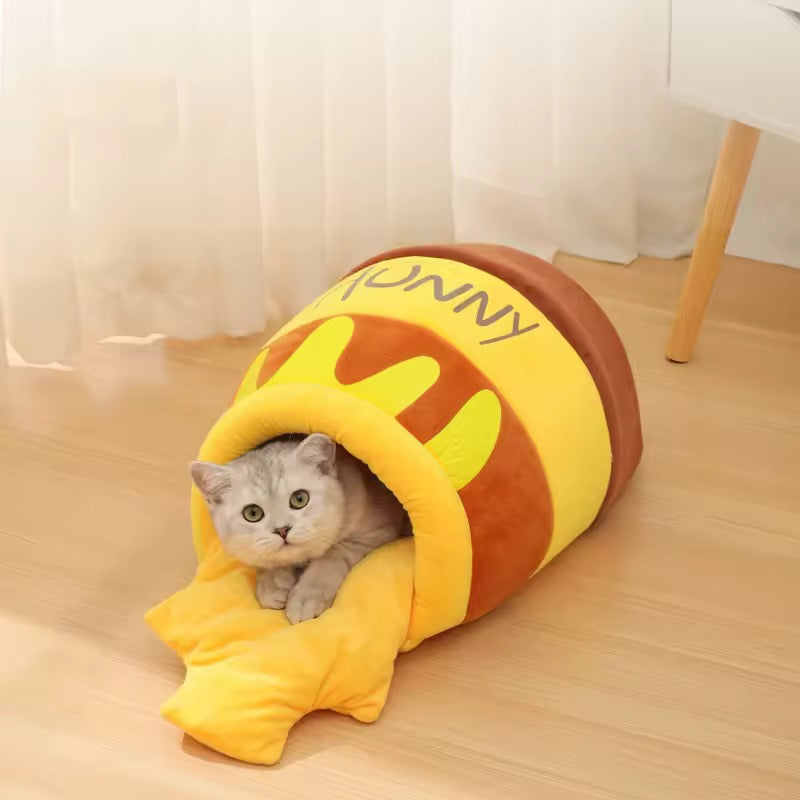 Niche pour chat chien pot de miel